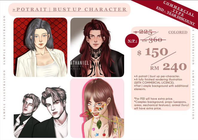 COLOR BUST UP (1 CHR )